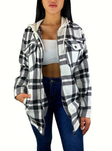 Laden Sie das Bild in den Galerie-Viewer, Hemdjacke mit Kapuze +7Farbe