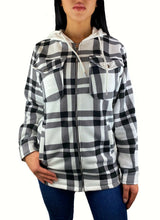 Laden Sie das Bild in den Galerie-Viewer, Hemdjacke mit Kapuze +7Farbe