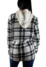 Laden Sie das Bild in den Galerie-Viewer, Hemdjacke mit Kapuze +7Farbe