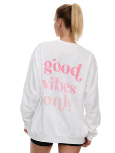 Sweatshirt Oversized- Good Vibes Only