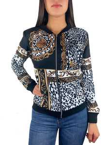 Bomberjacke - Blouson mit Animal Print