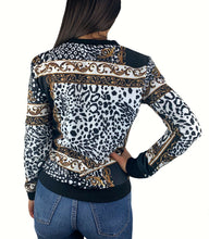 Laden Sie das Bild in den Galerie-Viewer, Bomberjacke - Blouson mit Animal Print
